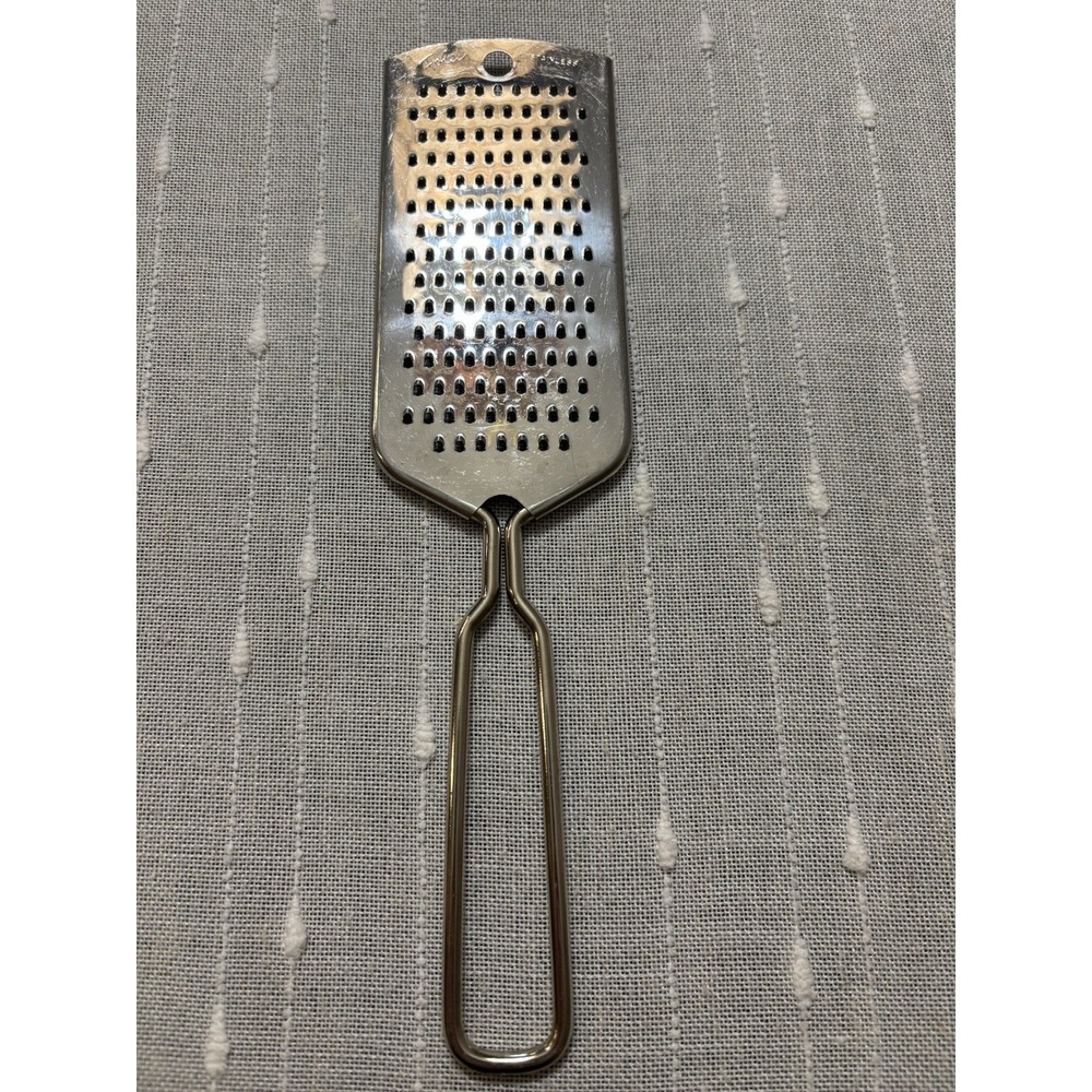 Vintage Retro Foley Handheld Stainless Steel Cheese Grater Zester 8.75" EUC